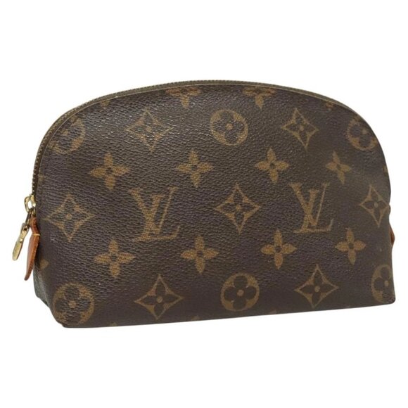 LOUIS VUITTON Monogram Pochette Cosmetic PM Cosmetic Pouch LV Auth - Picture 1 of 14